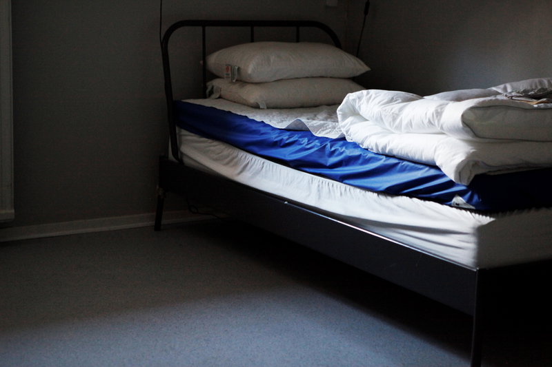 Bäddad säng på Nattjouren